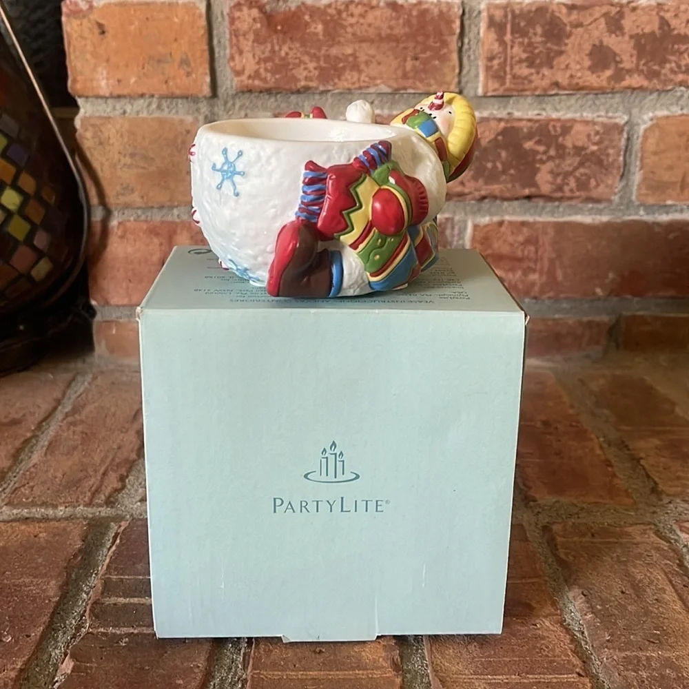 PartyLite Peppermint Pals Votive Holder